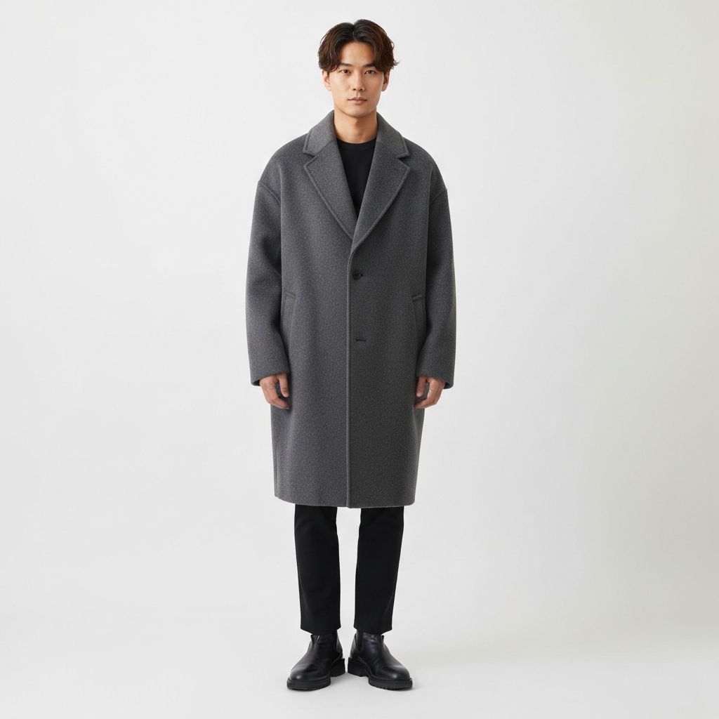 소프트 울 오버핏 코트